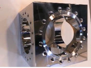 Quadrado transversal feito à máquina precisão do vácuo da maneira dos componentes CF50 6 do CNC SS304